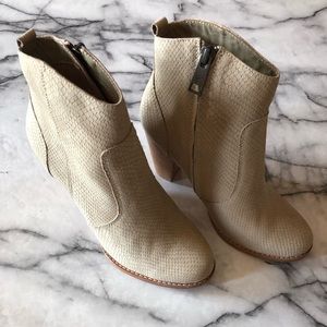 Joie Leather Bootie Snakeskin Look